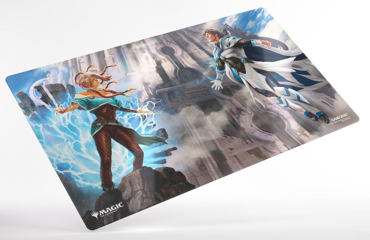 Gamegenic Magic The Gathering Reality Fracture Shiny Playmat - Tam Beleren, Conflicted/Jace, Building Reality