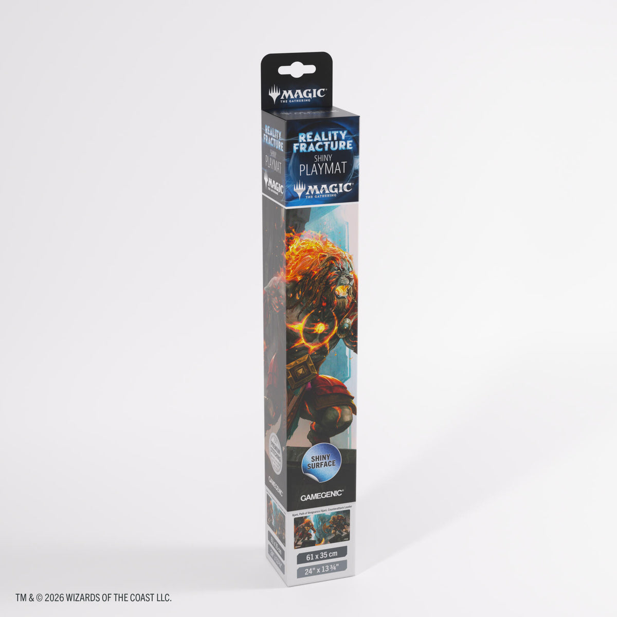Gamegenic Magic The Gathering Reality Fracture Shiny Playmat - Ajani, Path of Vengeance/Ajani, Counterattack Leader