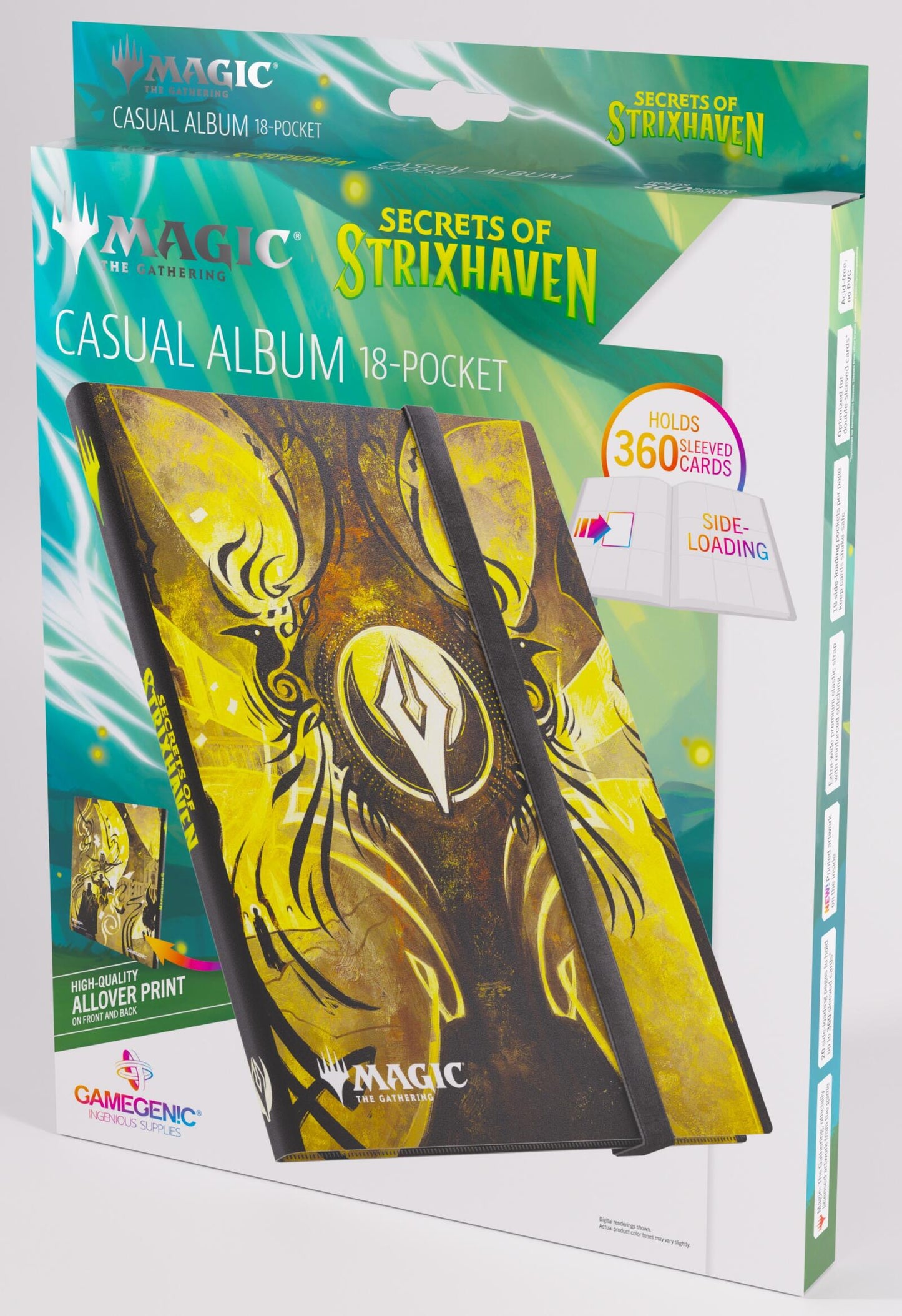 Gamegenic Magic The Gathering Secrets of Strixhaven Casual Album 18-Pocket- Silverquill