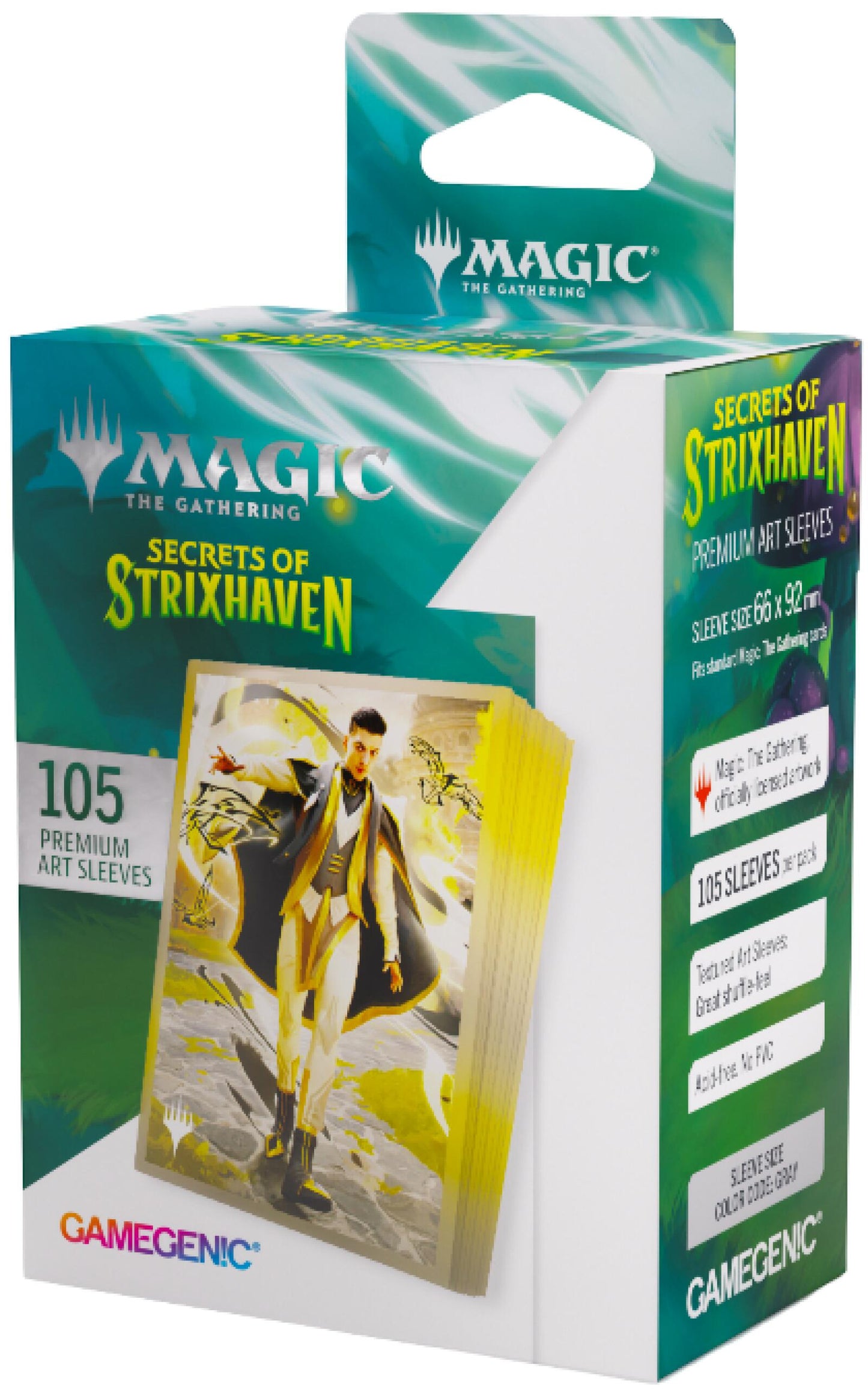 Gamegenic Magic The Gathering Secrets of Strixhaven Premium Art Sleeves - Killian, Decisive Mentor (66 x 92 mm) (105 Sleeves Per Pack)