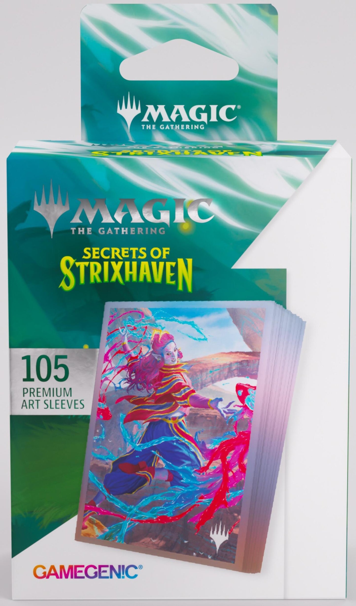 Gamegenic Magic The Gathering Secrets of Strixhaven Premium Art Sleeves - Rootha, Mastering the Moment (66 x 92 mm) (105 Sleeves Per Pack)