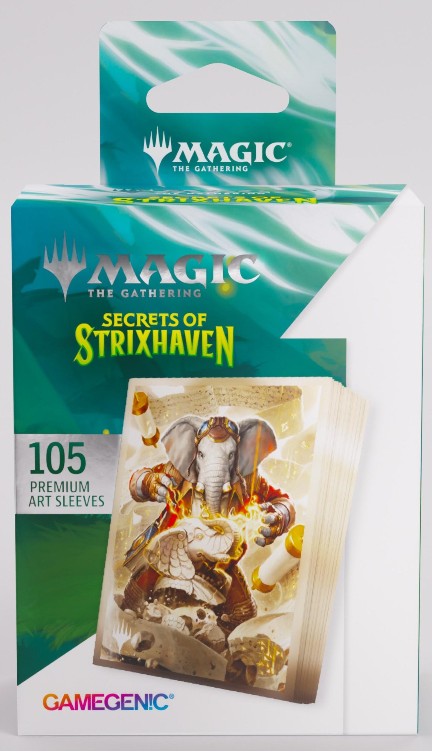 Gamegenic Magic The Gathering Secrets of Strixhaven Premium Art Sleeves - Quintorius, History Chaser (66 x 92 mm) (105 Sleeves Per Pack)