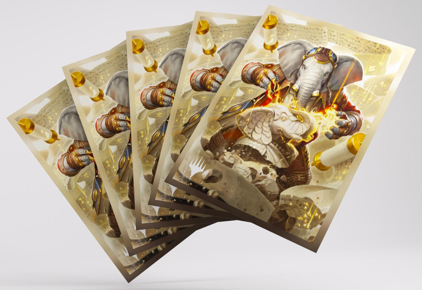 Gamegenic Magic The Gathering Secrets of Strixhaven Premium Art Sleeves - Quintorius, History Chaser (66 x 92 mm) (105 Sleeves Per Pack)