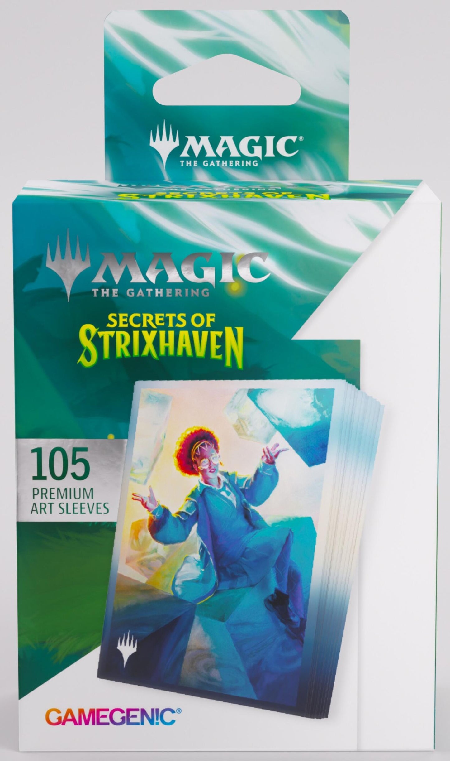 Gamegenic Magic The Gathering Secrets of Strixhaven Premium Art Sleeves - Zimone, Infinite Analyst (66 x 92 mm) (105 Sleeves Per Pack)