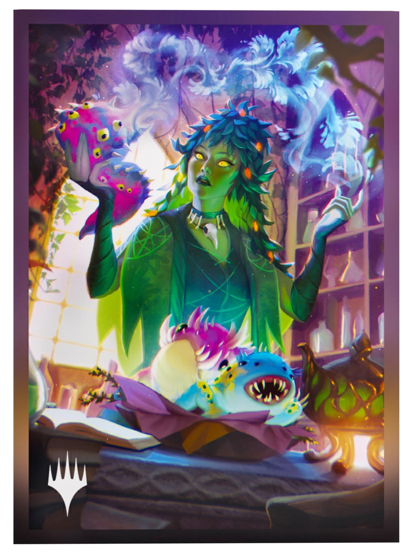 Gamegenic Magic The Gathering Secrets of Strixhaven Premium Art Sleeves - Dina, Essence Brewer (66 x 92 mm) (105 Sleeves Per Pack)