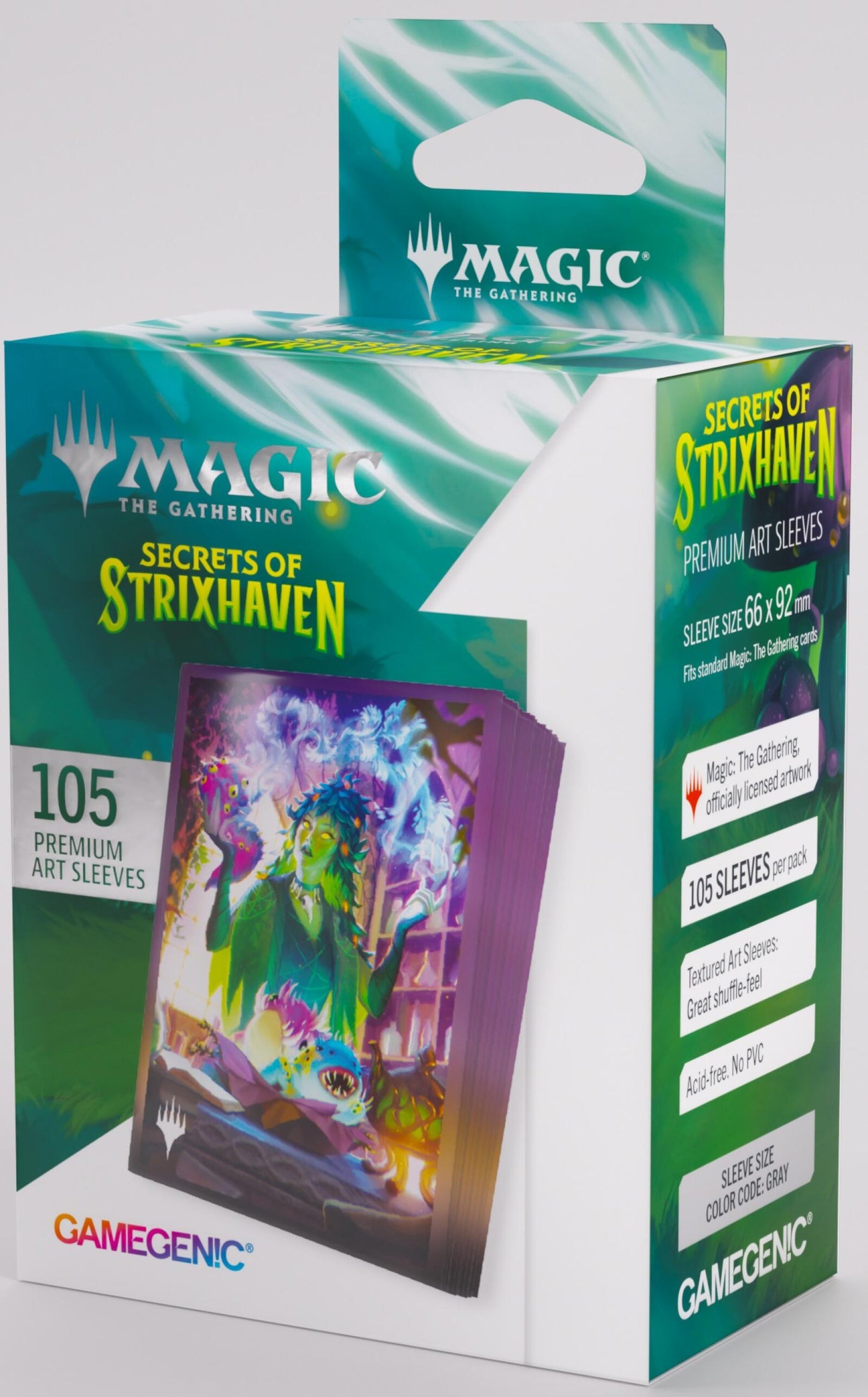 Gamegenic Magic The Gathering Secrets of Strixhaven Premium Art Sleeves - Dina, Essence Brewer (66 x 92 mm) (105 Sleeves Per Pack)