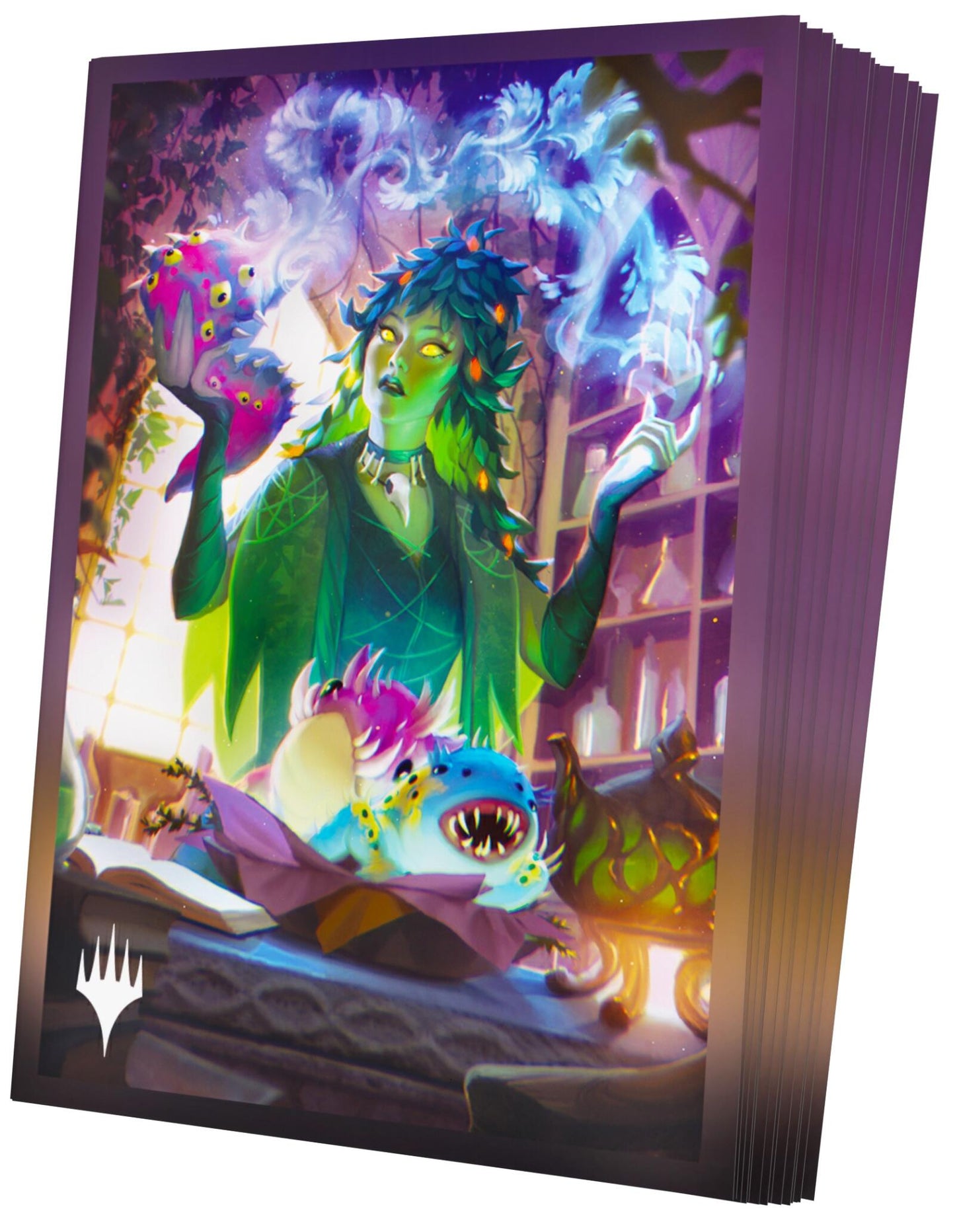 Gamegenic Magic The Gathering Secrets of Strixhaven Premium Art Sleeves - Dina, Essence Brewer (66 x 92 mm) (105 Sleeves Per Pack)