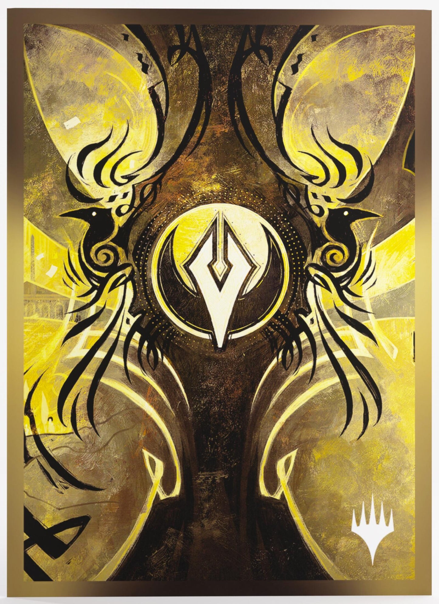 Gamegenic Magic The Gathering Secrets of Strixhaven Premium Art Sleeves - Silverquill (66 x 92 mm) (105 Sleeves Per Pack)