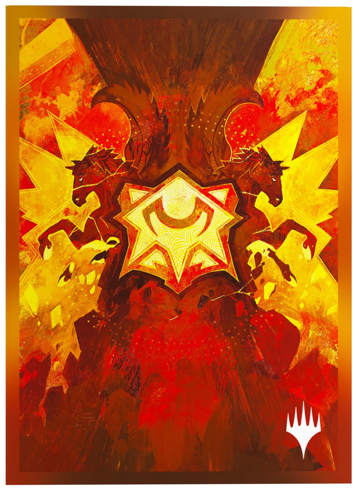 Gamegenic Magic The Gathering Secrets of Strixhaven Premium Art Sleeves - Lorehold (66 x 92 mm) (105 Sleeves Per Pack)