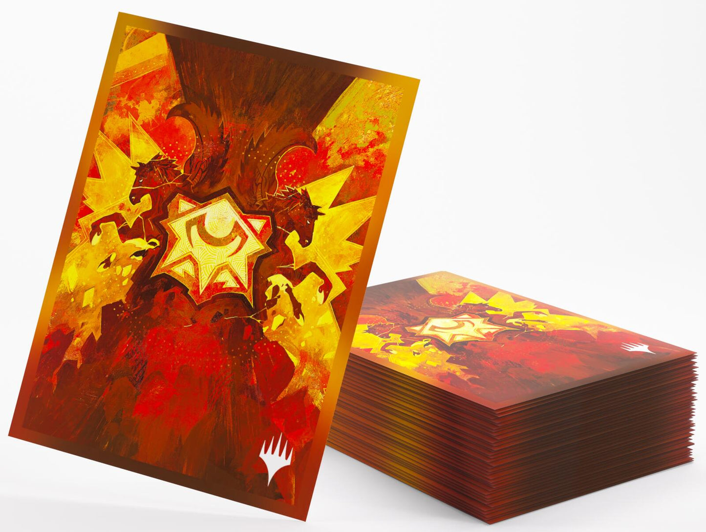 Gamegenic Magic The Gathering Secrets of Strixhaven Premium Art Sleeves - Lorehold (66 x 92 mm) (105 Sleeves Per Pack)