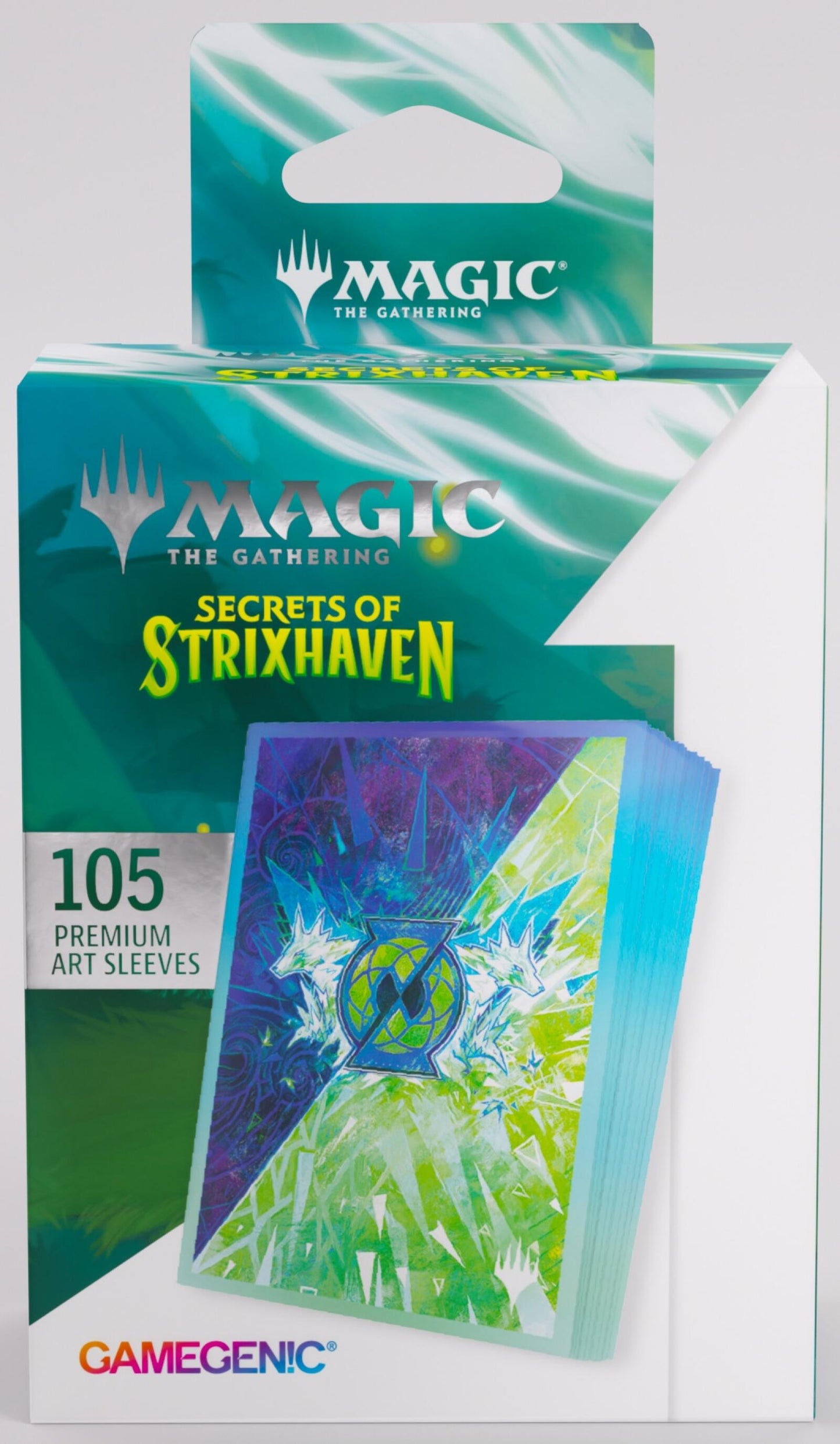Gamegenic Magic The Gathering Secrets of Strixhaven Premium Art Sleeves - Quandrix (66 x 92 mm) (105 Sleeves Per Pack)