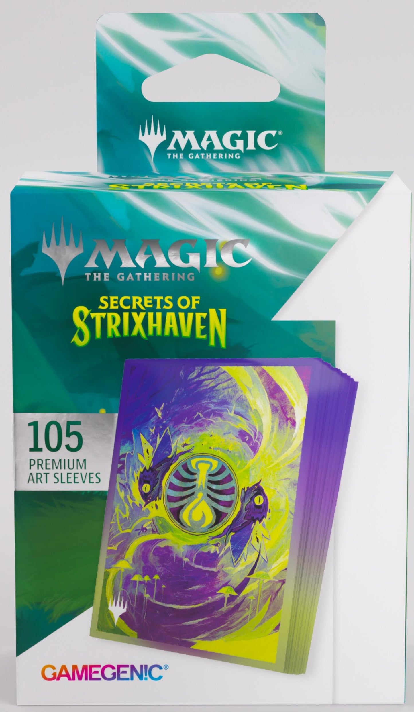Gamegenic Magic The Gathering Secrets of Strixhaven Premium Art Sleeves - Witherbloom (66 x 92 mm) (105 Sleeves Per Pack)