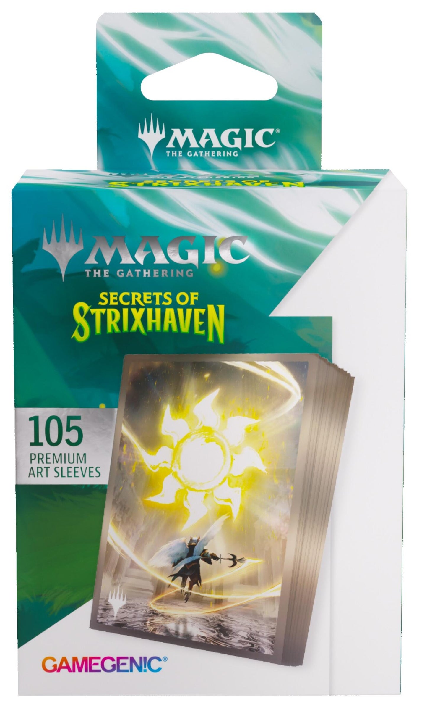 Gamegenic Magic The Gathering Secrets of Strixhaven Premium Art Sleeves - Plains (66 x 92 mm) (105 Sleeves Per Pack)
