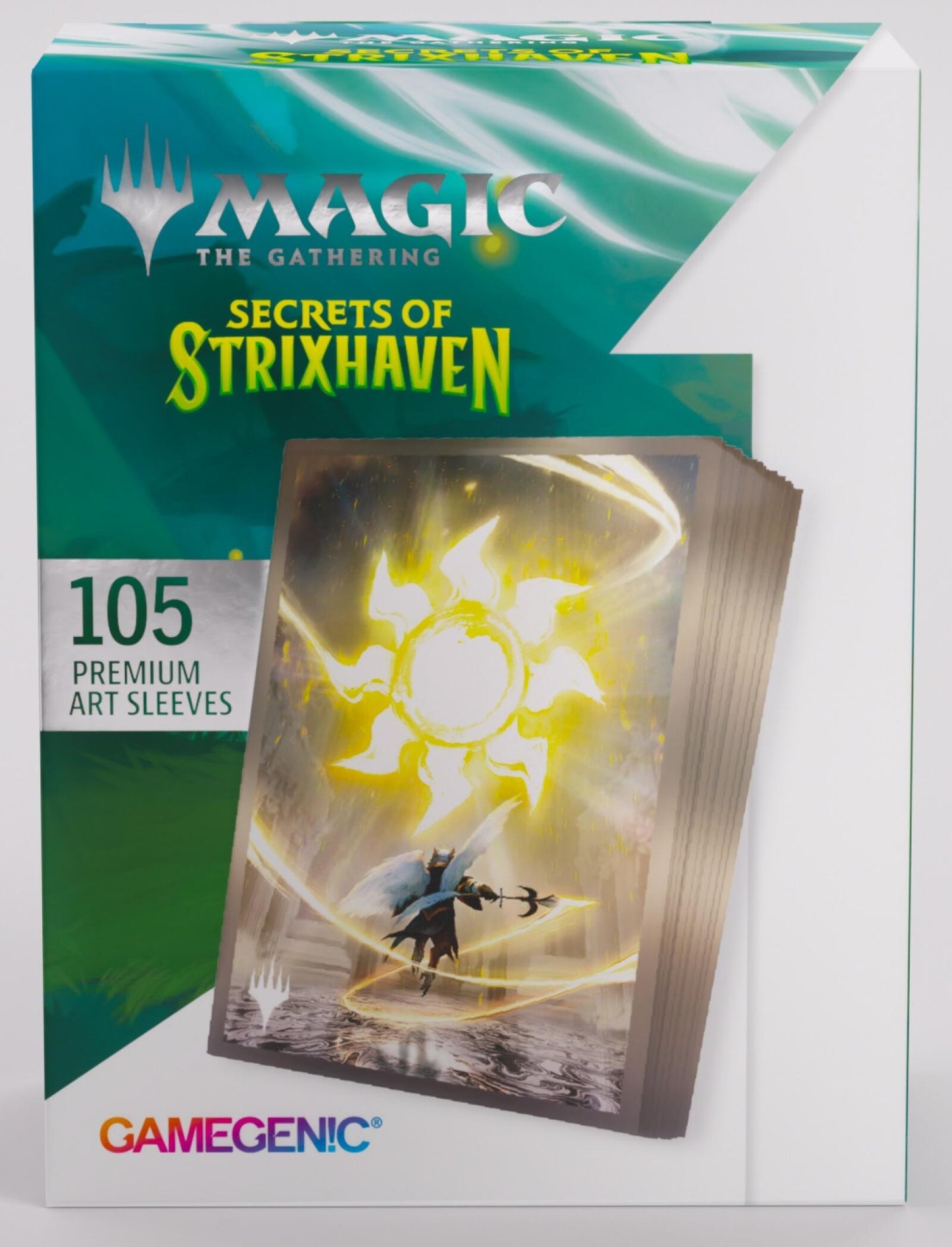 Gamegenic Magic The Gathering Secrets of Strixhaven Premium Art Sleeves - Plains (66 x 92 mm) (105 Sleeves Per Pack)
