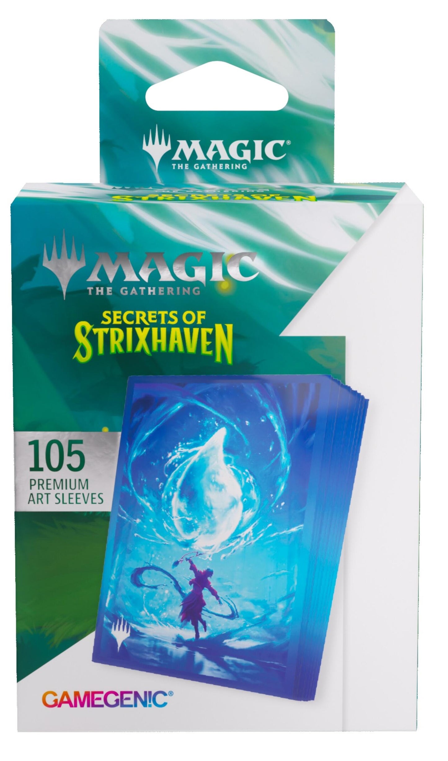 Gamegenic Magic The Gathering Secrets of Strixhaven Premium Art Sleeves - Island (66 x 92 mm) (105 Sleeves Per Pack)