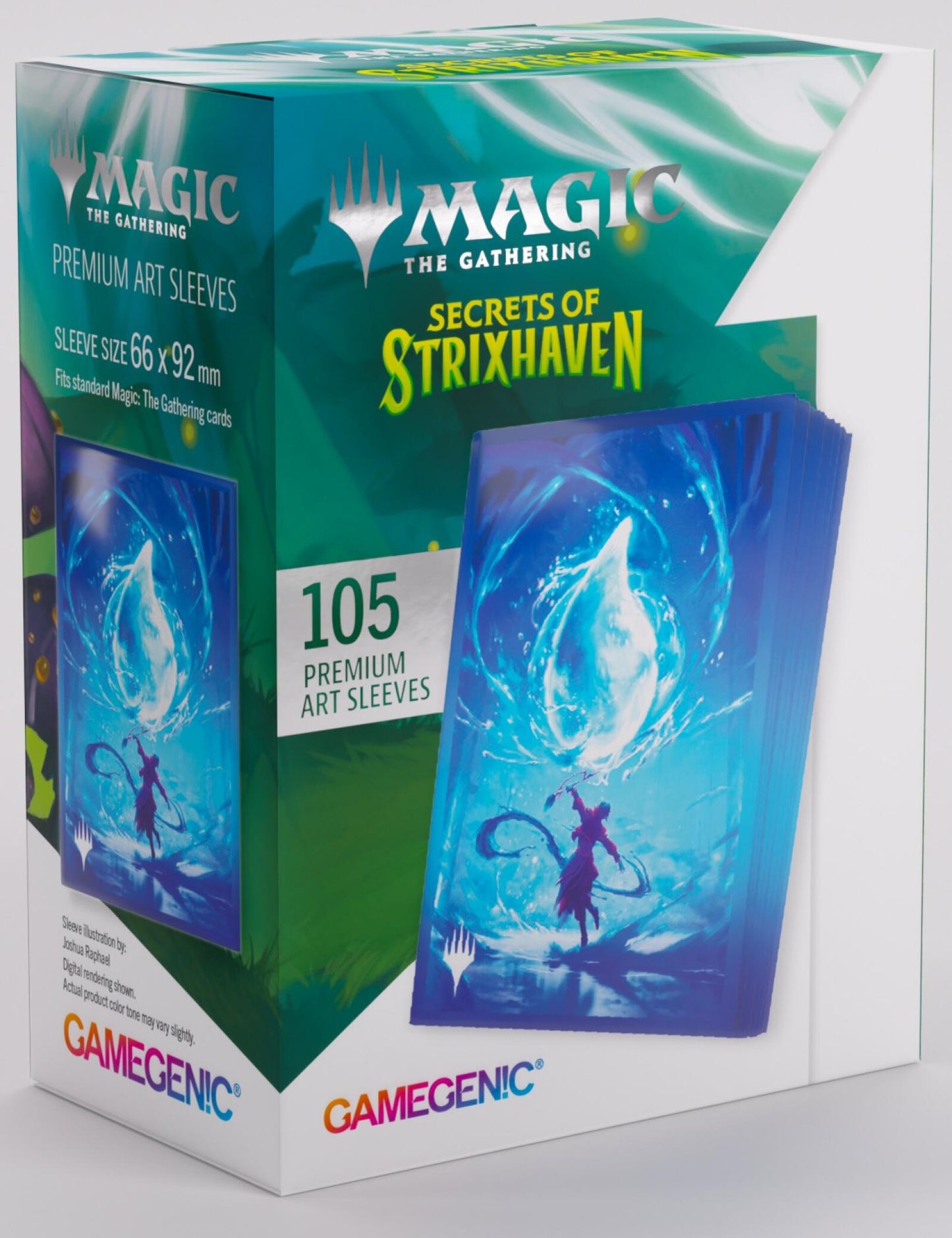 Gamegenic Magic The Gathering Secrets of Strixhaven Premium Art Sleeves - Island (66 x 92 mm) (105 Sleeves Per Pack)