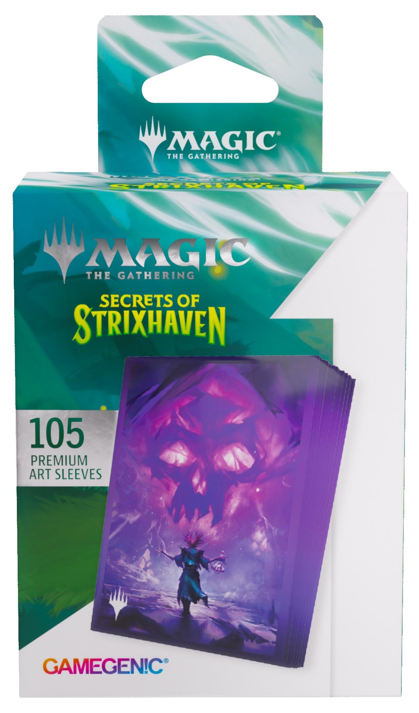 Gamegenic Magic The Gathering Secrets of Strixhaven Premium Art Sleeves - Swamp (66 x 92 mm) (105 Sleeves Per Pack)