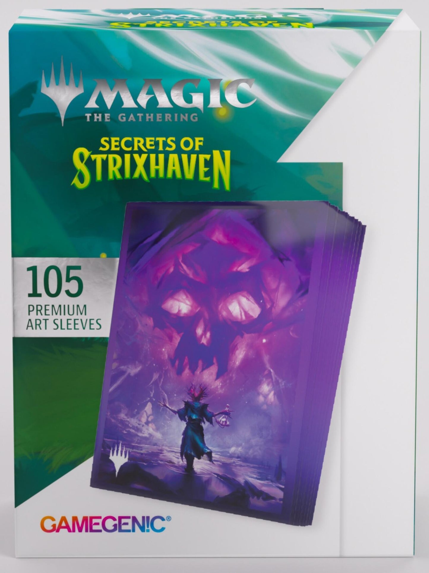 Gamegenic Magic The Gathering Secrets of Strixhaven Premium Art Sleeves - Swamp (66 x 92 mm) (105 Sleeves Per Pack)