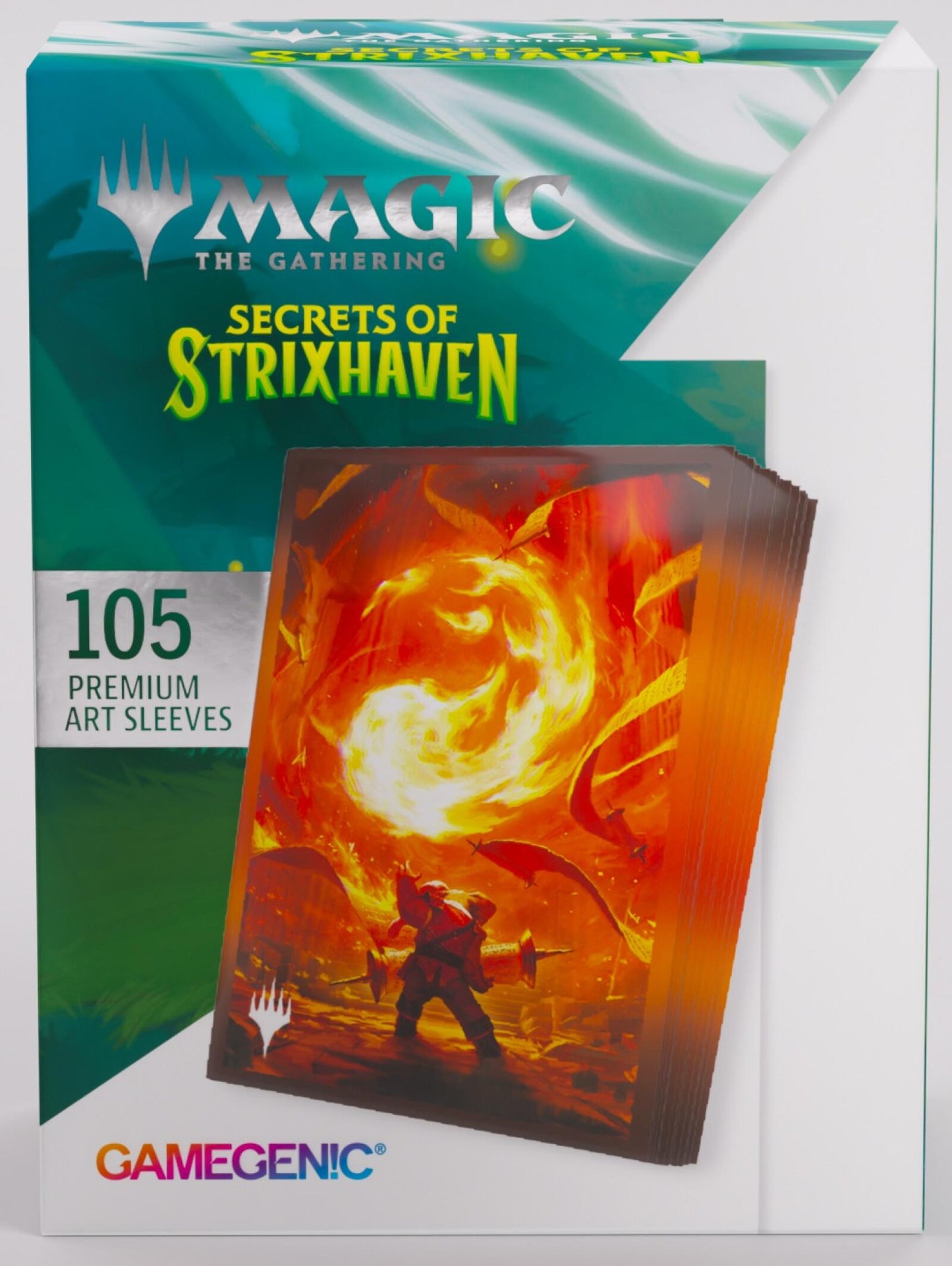 Gamegenic Magic The Gathering Secrets of Strixhaven Premium Art Sleeves - Mountain (66 x 92 mm) (105 Sleeves Per Pack)