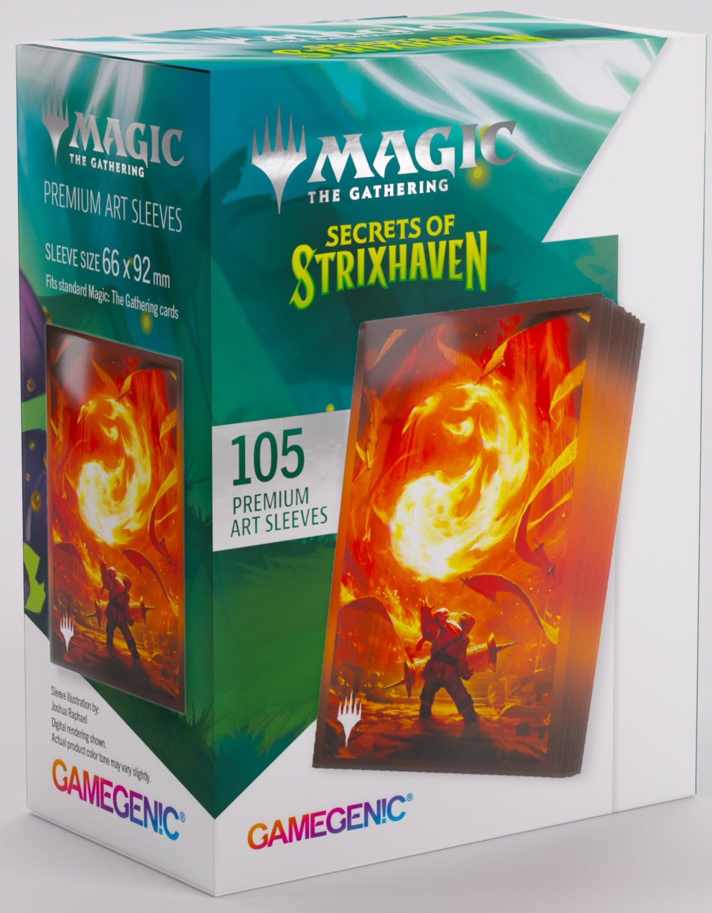 Gamegenic Magic The Gathering Secrets of Strixhaven Premium Art Sleeves - Mountain (66 x 92 mm) (105 Sleeves Per Pack)