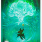 Gamegenic Magic The Gathering Secrets of Strixhaven Premium Art Sleeves - Forest (66 x 92 mm) (105 Sleeves Per Pack)