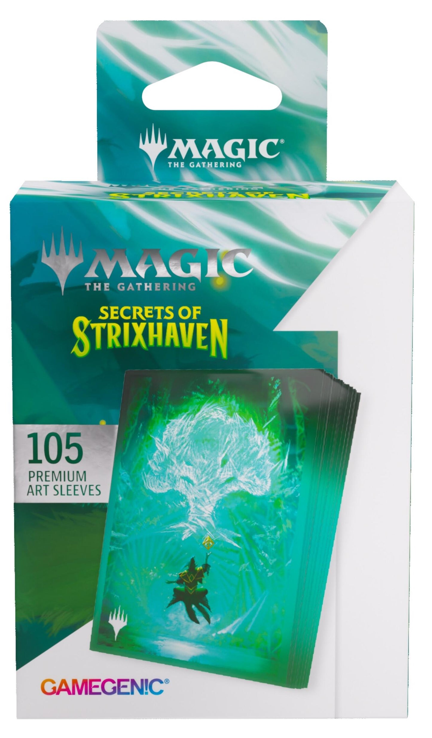 Gamegenic Magic The Gathering Secrets of Strixhaven Premium Art Sleeves - Forest (66 x 92 mm) (105 Sleeves Per Pack)