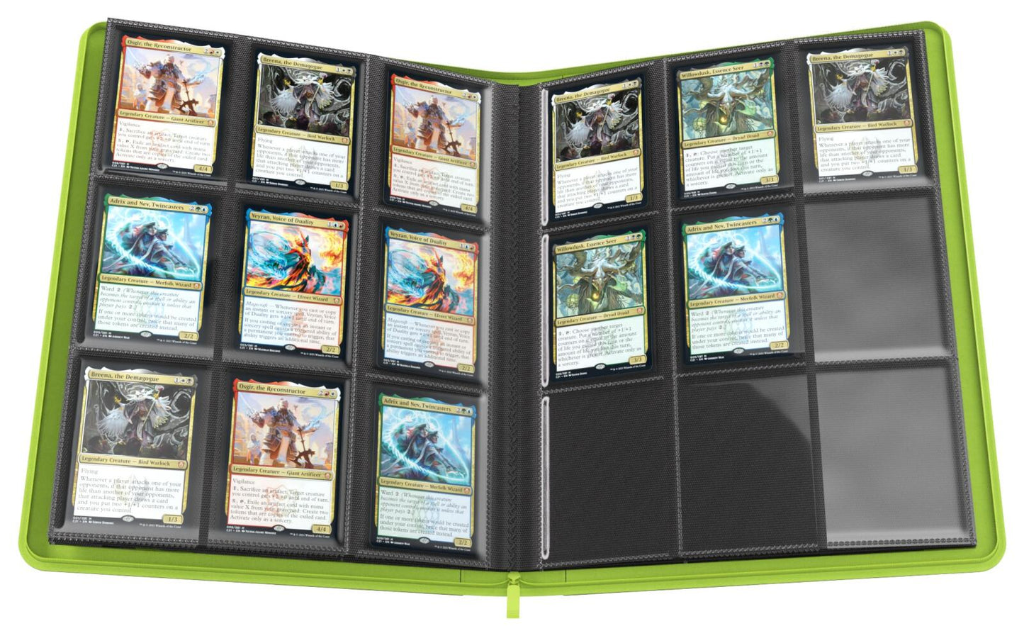 Gamegenic Magic The Gathering Secrets of Strixhaven Zip-Up Album 18-Pocket - Black/Green