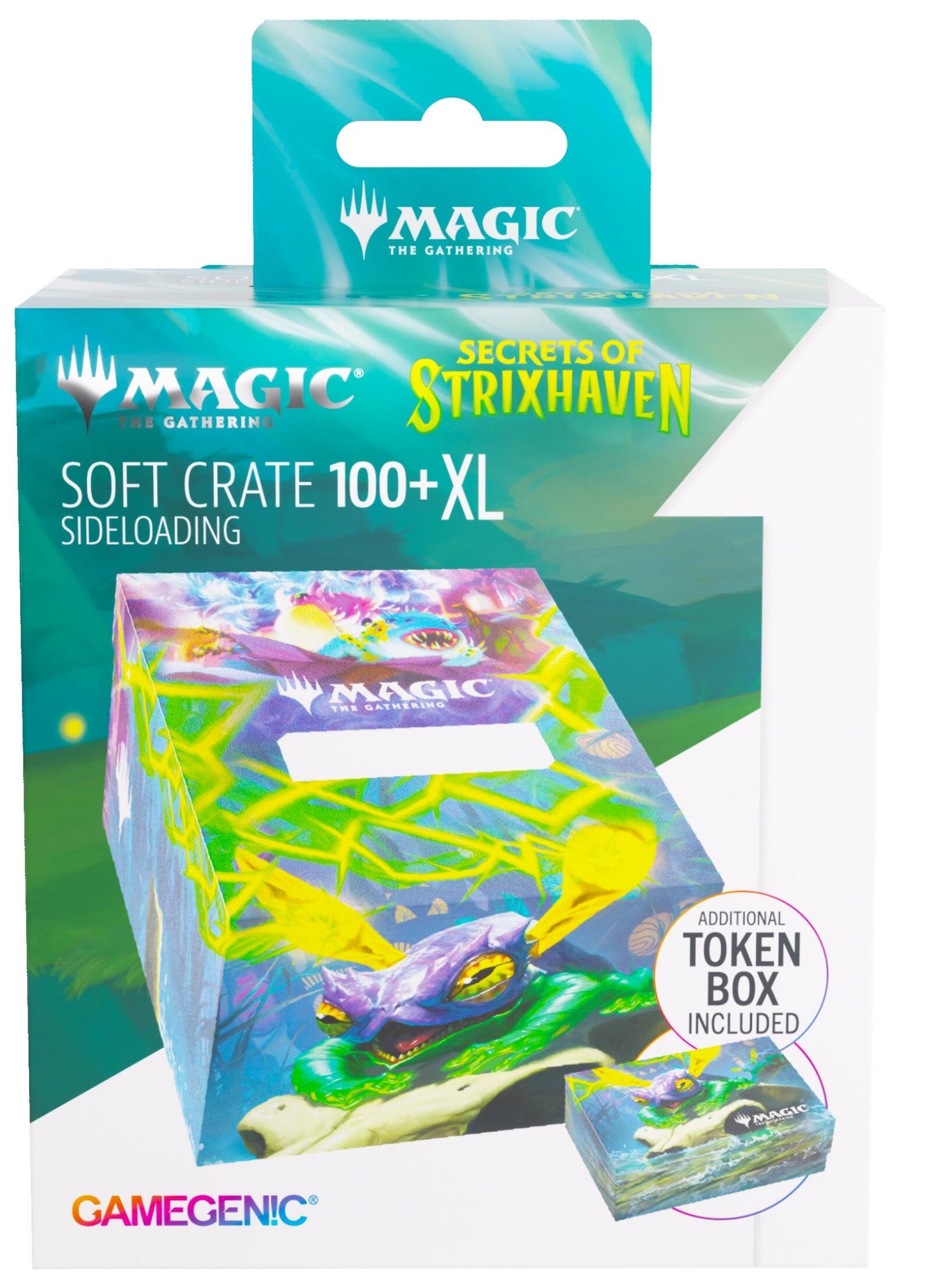 Gamegenic Magic The Gathering Secrets of Strixhaven Soft Crate 100+ XL Sideloading - Bogwater Lumaret/Dina, Essence Brewer