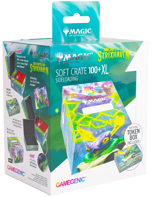 Gamegenic Magic The Gathering Secrets of Strixhaven Soft Crate 100+ XL Sideloading - Bogwater Lumaret/Dina, Essence Brewer