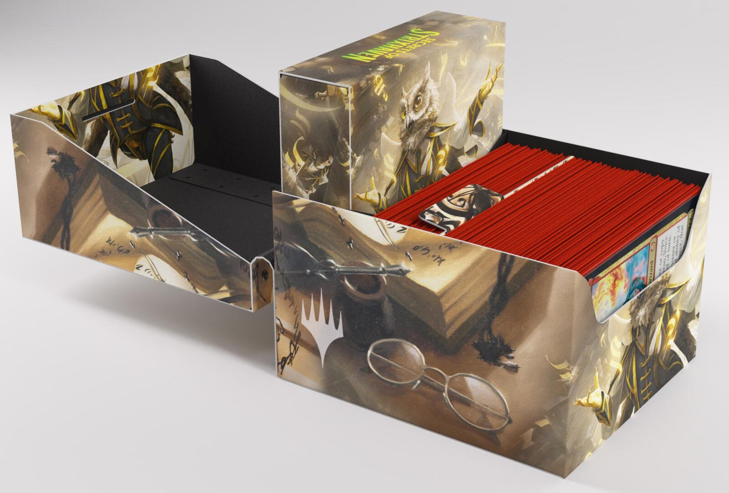 Gamegenic Magic The Gathering Secrets of Strixhaven Soft Crate 100+ XL Sideloading - Stirring Hopesinger/Inkling Token
