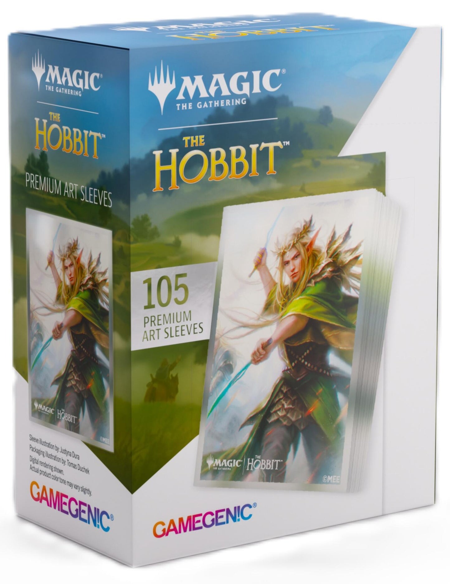 Gamegenic Magic The Gathering The Hobbit Premium Art Sleeves - Thranduil, Sindarin Liege (66 x 92 mm) (105 Sleeves Per Pack)