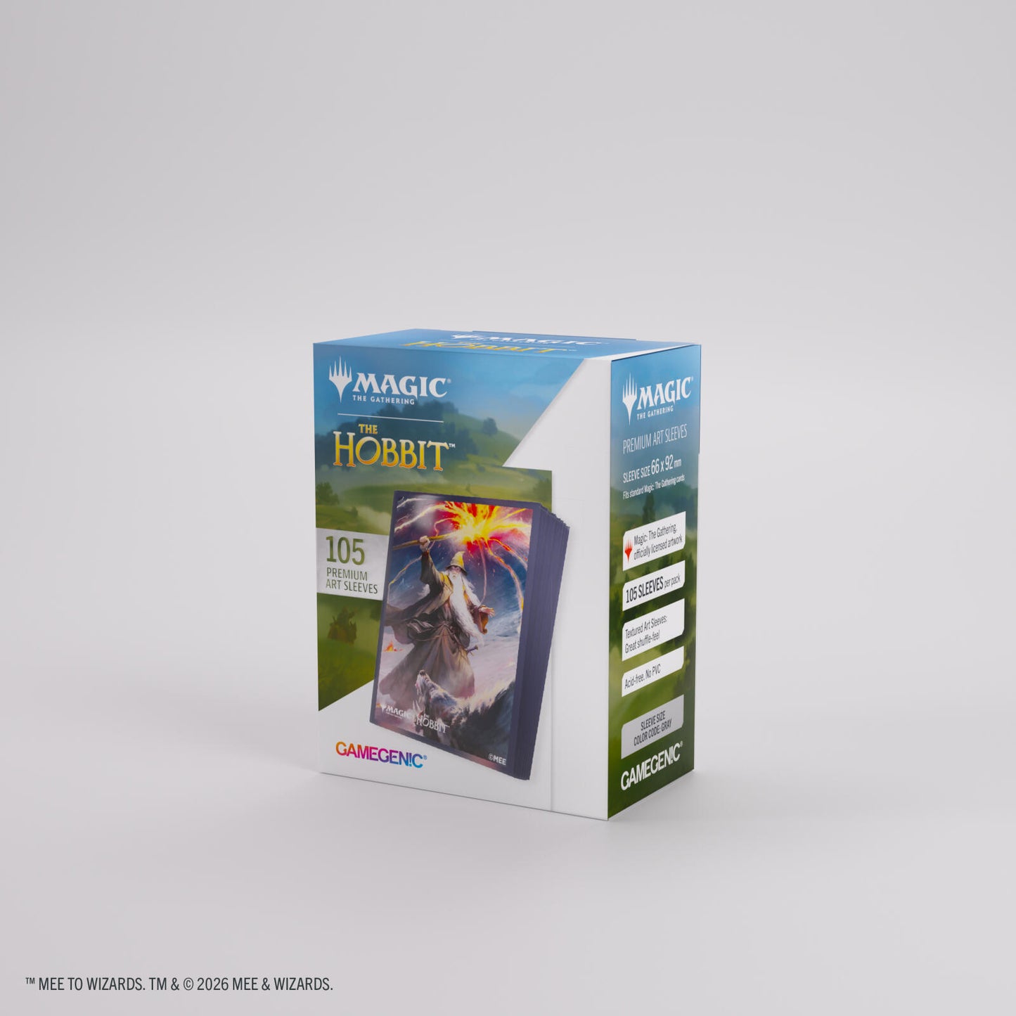 Gamegenic Magic The Gathering The Hobbit Premium Art Sleeves - Gandalf, Shadow's Foe (66 x 92 mm) (105 Sleeves Per Pack)