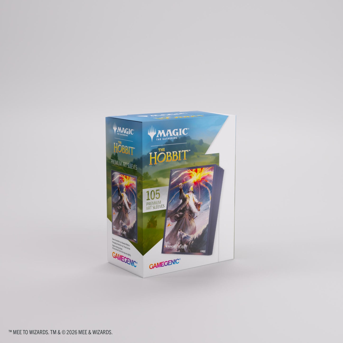 Gamegenic Magic The Gathering The Hobbit Premium Art Sleeves - Gandalf, Shadow's Foe (66 x 92 mm) (105 Sleeves Per Pack)