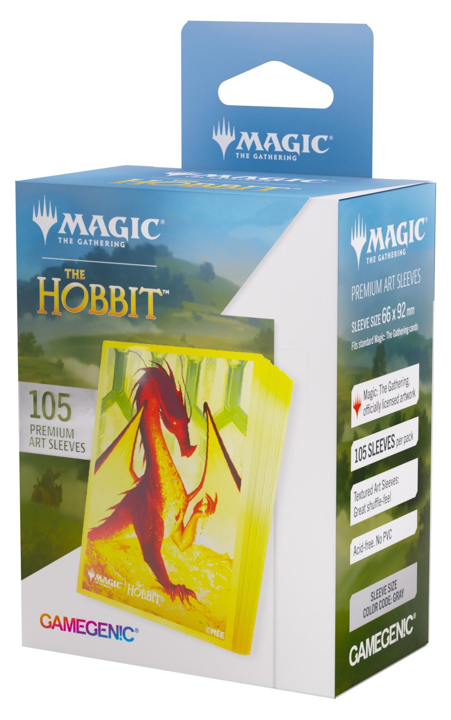 Gamegenic Magic The Gathering The Hobbit Premium Art Sleeves - Smaug the Golden (66 x 92 mm) (105 Sleeves Per Pack)