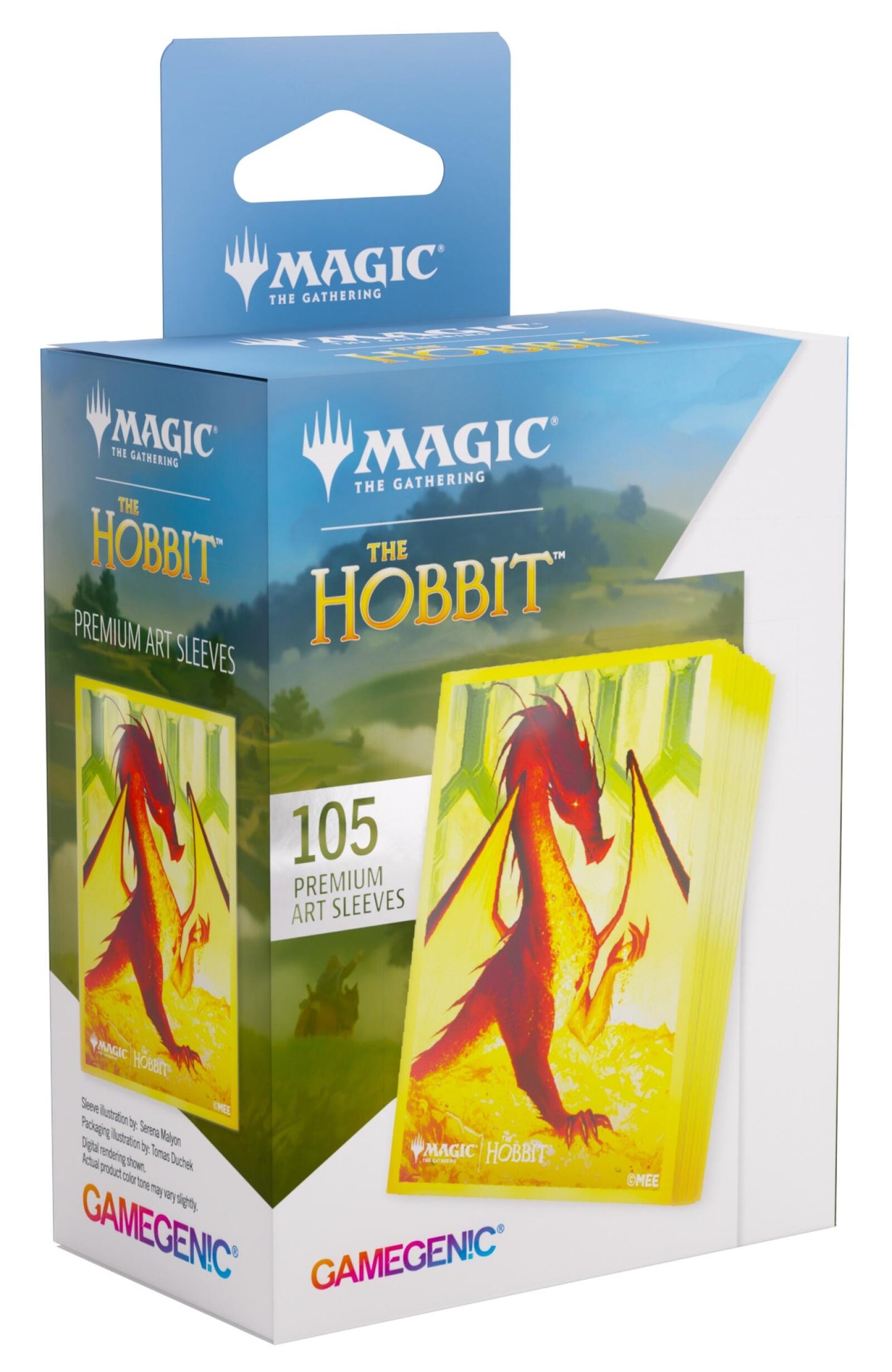 Gamegenic Magic The Gathering The Hobbit Premium Art Sleeves - Smaug the Golden (66 x 92 mm) (105 Sleeves Per Pack)