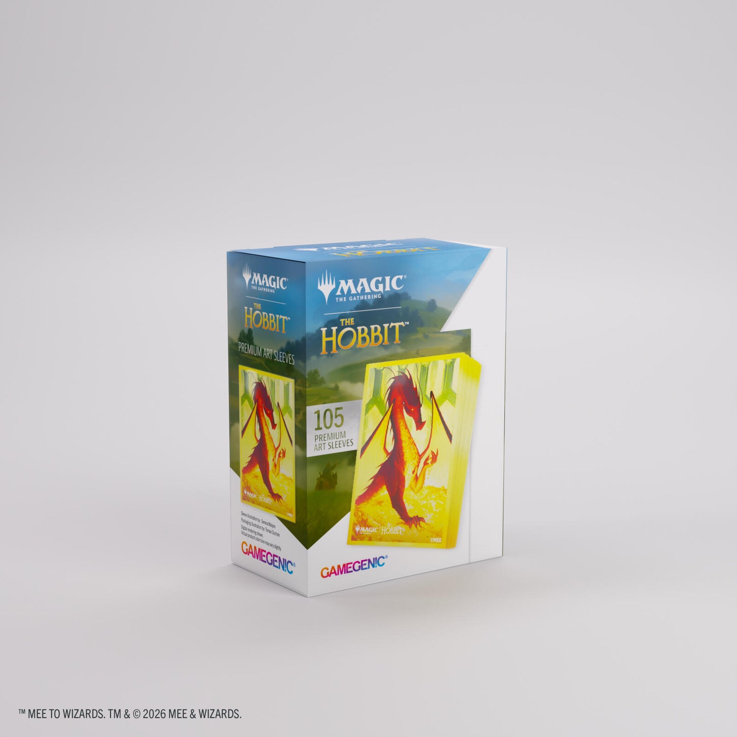 Gamegenic Magic The Gathering The Hobbit Premium Art Sleeves - Smaug the Golden (66 x 92 mm) (105 Sleeves Per Pack)