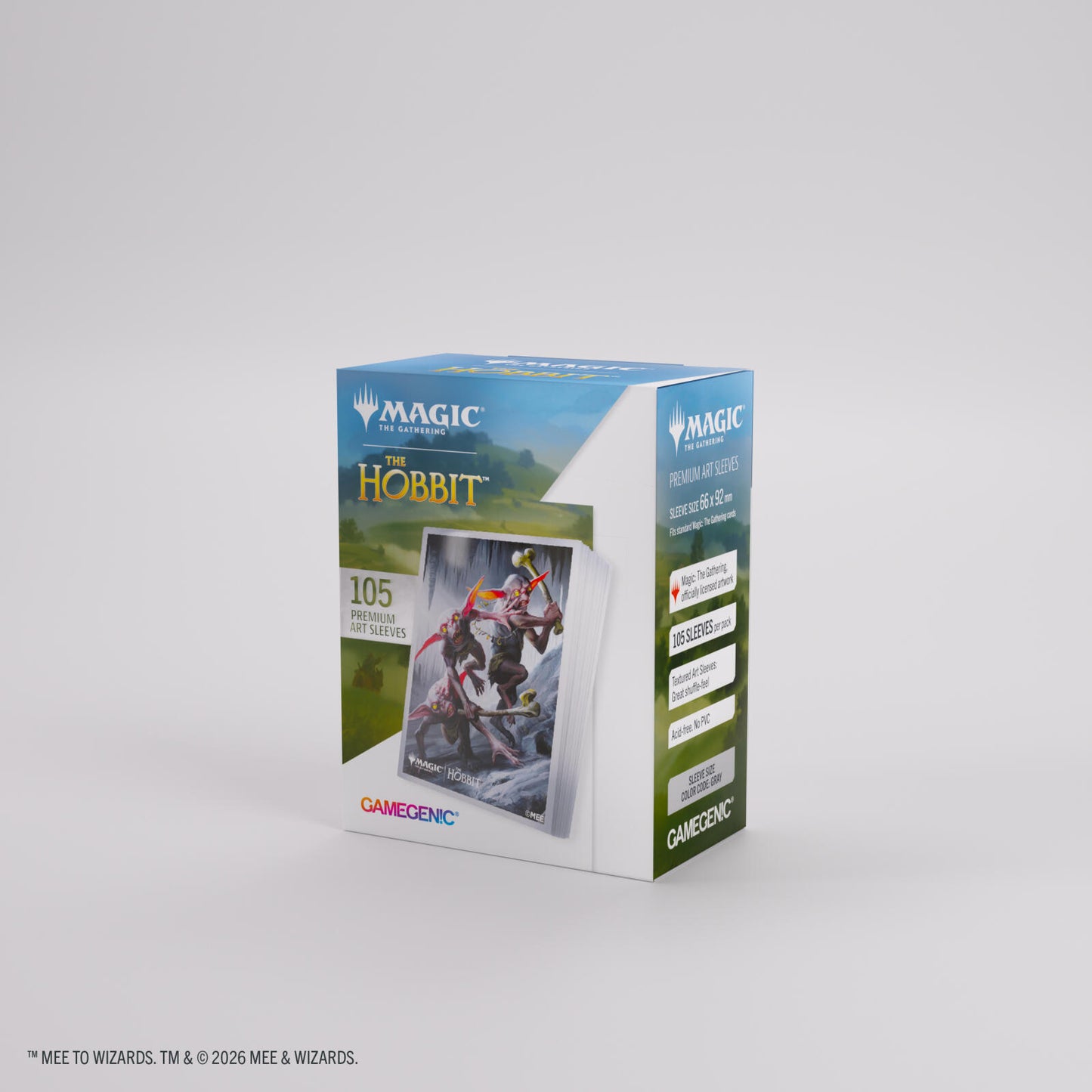 Gamegenic Magic The Gathering The Hobbit Premium Art Sleeves - Goblin Army Token (66 x 92 mm) (105 Sleeves Per Pack)