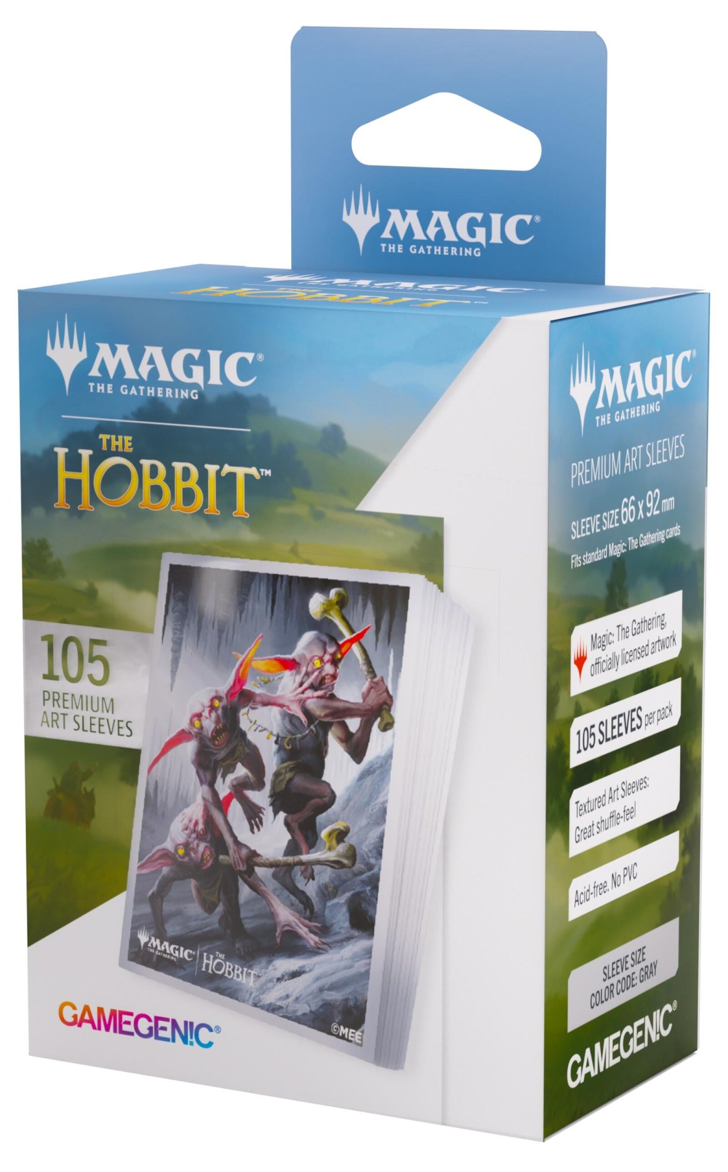 Gamegenic Magic The Gathering The Hobbit Premium Art Sleeves - Goblin Army Token (66 x 92 mm) (105 Sleeves Per Pack)
