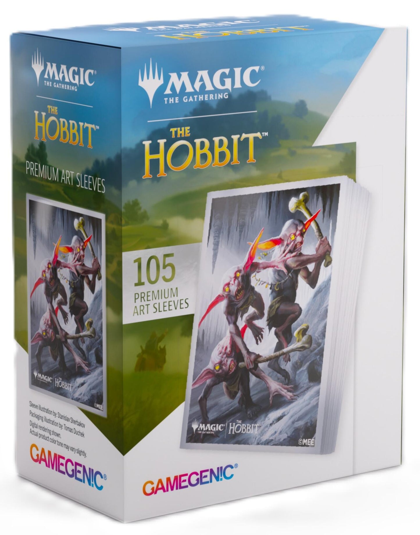 Gamegenic Magic The Gathering The Hobbit Premium Art Sleeves - Goblin Army Token (66 x 92 mm) (105 Sleeves Per Pack)