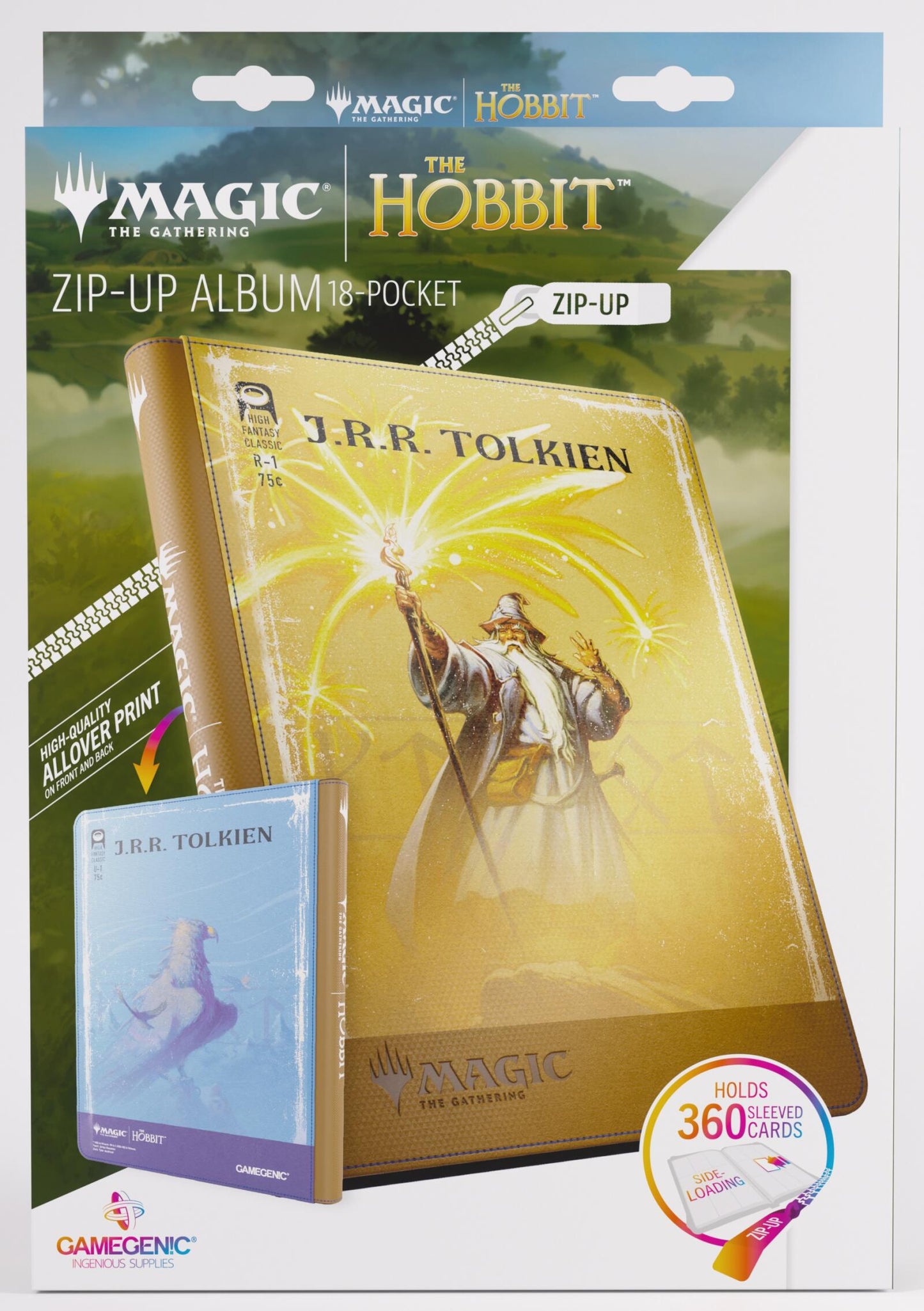Gamegenic Magic The Gathering The Hobbit Zip-Up Album 18-Pocket - Gandalf, Goblin's Bane/The Lord of the Eagles