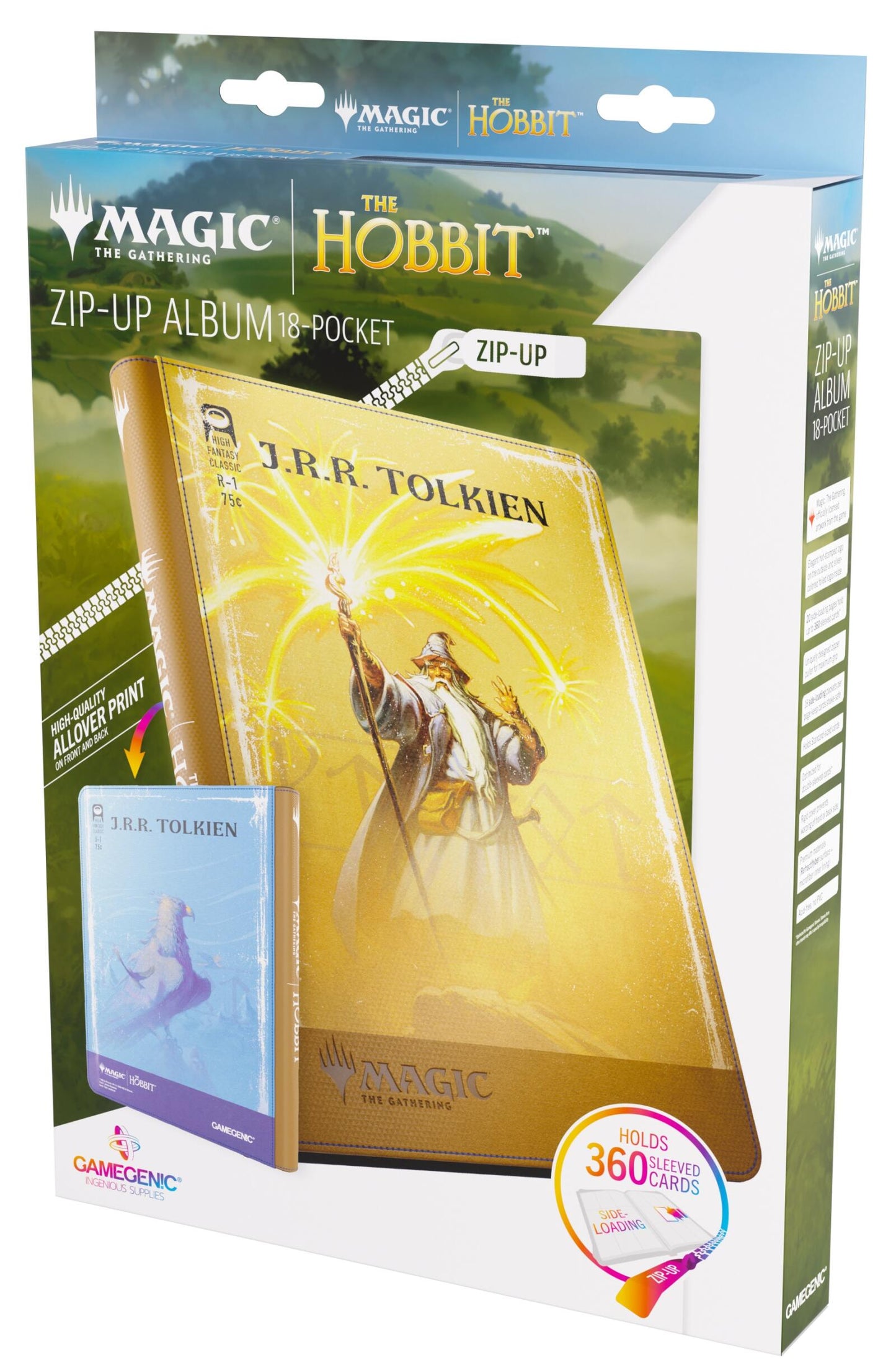 Gamegenic Magic The Gathering The Hobbit Zip-Up Album 18-Pocket - Gandalf, Goblin's Bane/The Lord of the Eagles