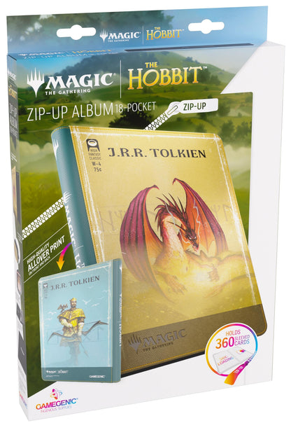 Gamegenic Magic The Gathering The Hobbit Zip-Up Album 18-Pocket - Gleaming Splendor/The King of Dale