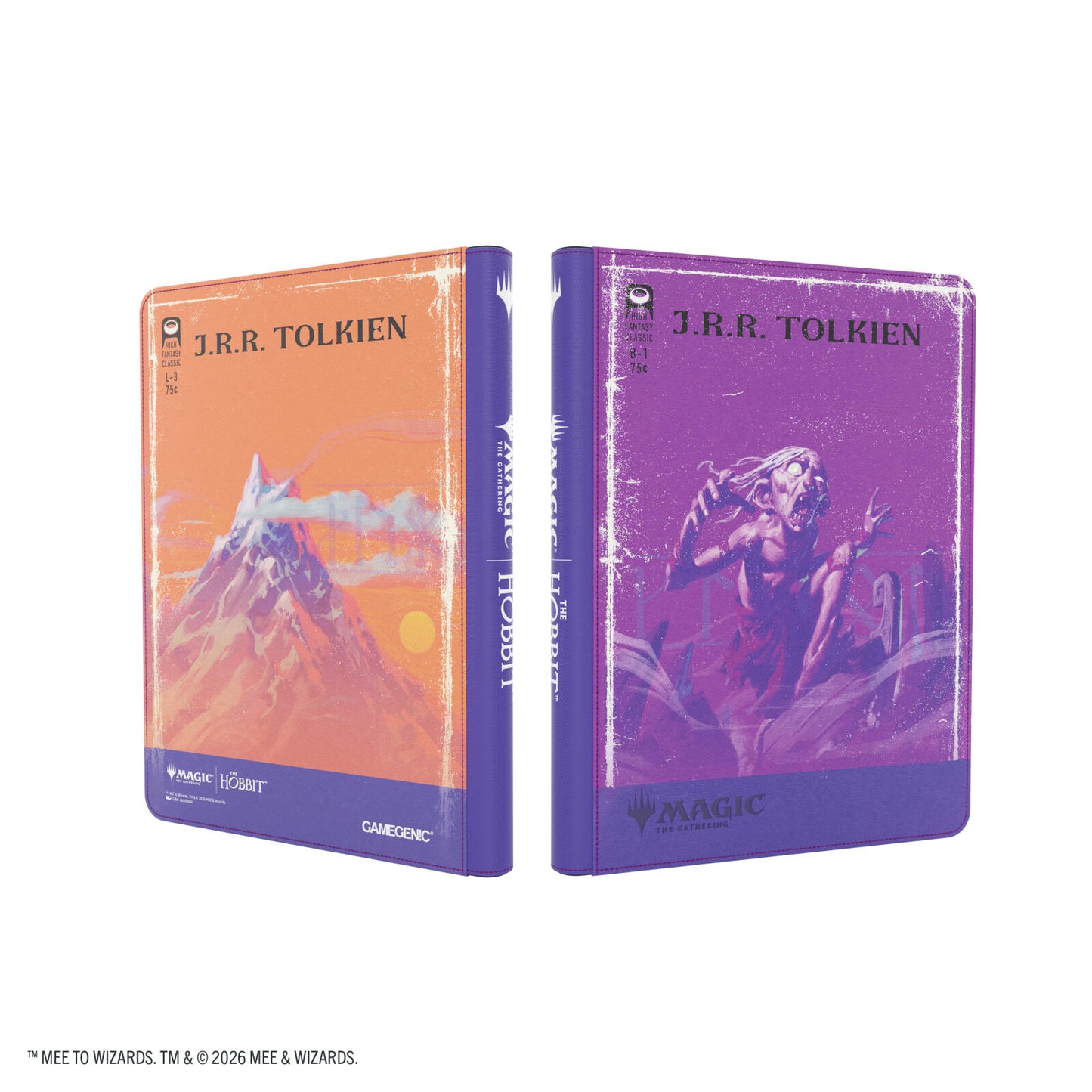 Gamegenic Magic The Gathering The Hobbit Zip-Up Album 18-Pocket - Gollum, Riddle Master/The Lonely Mountain