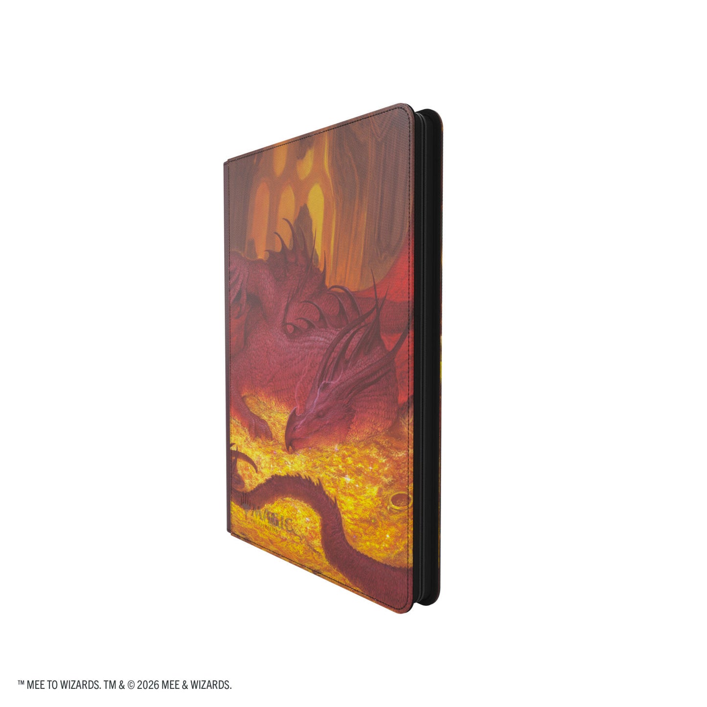 Gamegenic Magic The Gathering The Hobbit Zip-Up Album 18-Pocket - Smaug's Mox Amber