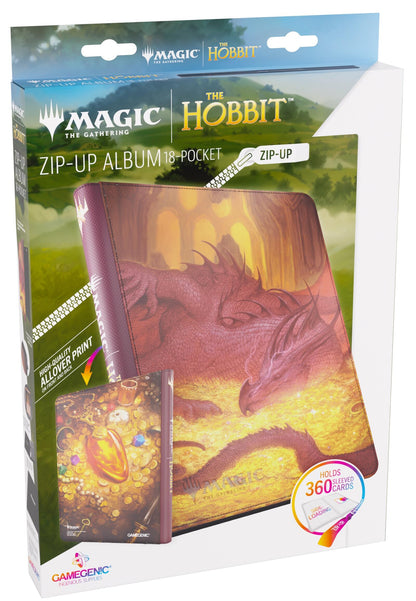 Gamegenic Magic The Gathering The Hobbit Zip-Up Album 18-Pocket - Smaug's Mox Amber