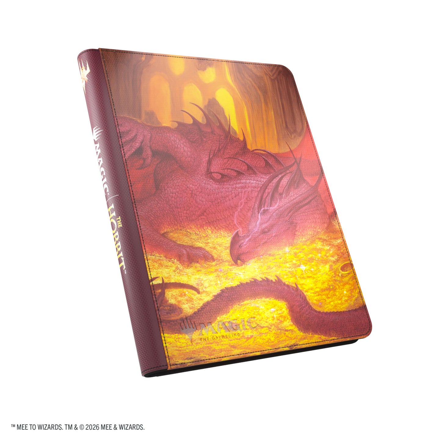 Gamegenic Magic The Gathering The Hobbit Zip-Up Album 18-Pocket - Smaug's Mox Amber