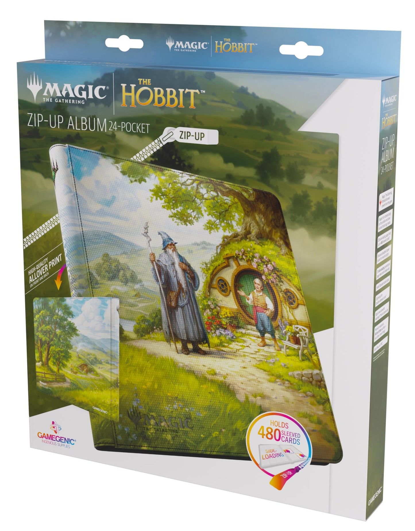 Gamegenic Magic The Gathering The Hobbit Zip-Up Album 24-Pocket - The Shire
