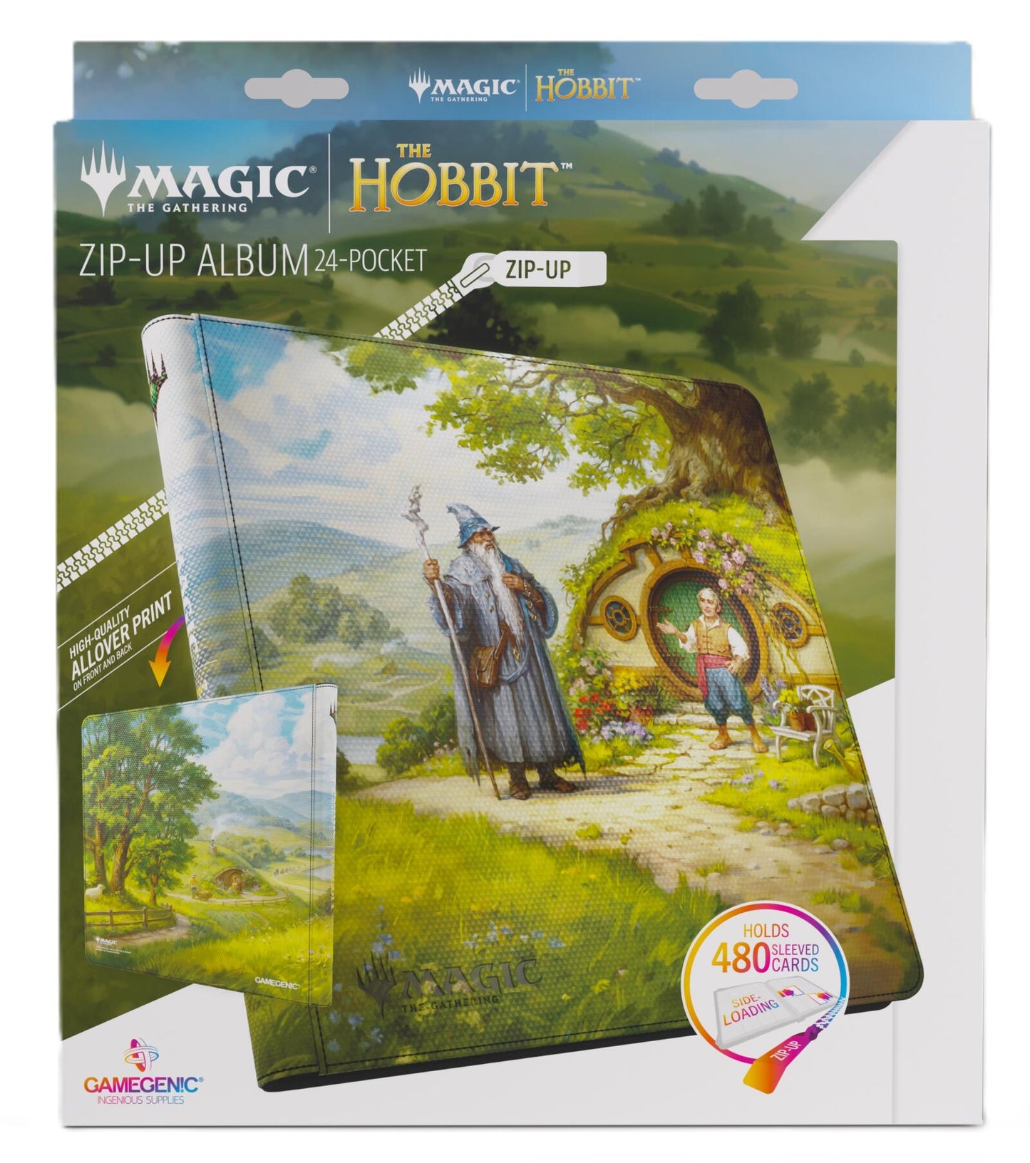 Gamegenic Magic The Gathering The Hobbit Zip-Up Album 24-Pocket - The Shire