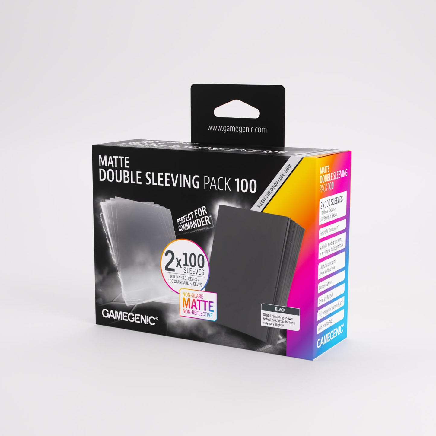 Gamegenic Matte Double Sleeving Pack 100 (66mm x 91mm)