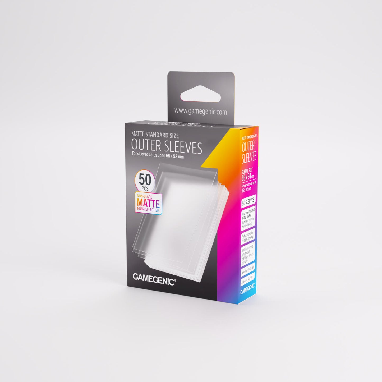 Gamegenic Matte Outer Card Sleeves - Standard Size (69mm x 94mm) (50 Sleeves Per Pack)